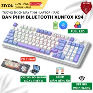 Bàn Phím Máy Tính Giả Cơ Gaming K82 LED LIGHT 7 Màu Cực Đẹp Gõ Cực Đã Dùng Chơi Game, Văn Phòng